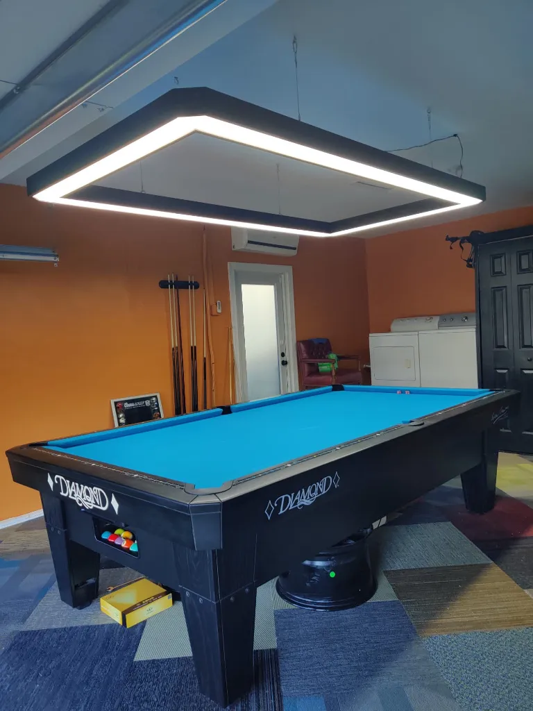 7-Foot custom pool table light